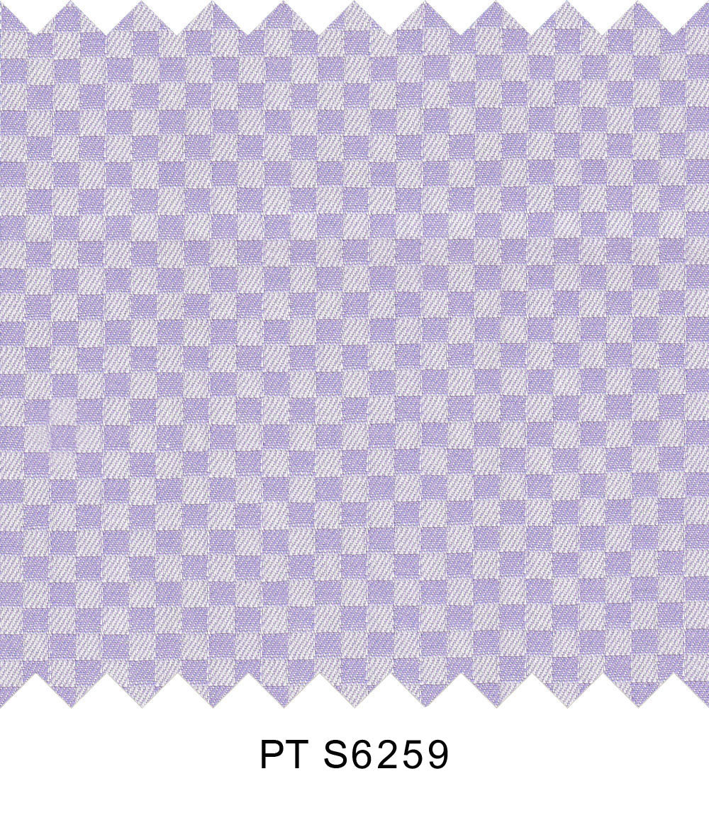 S6259/N3-34423 Purple Chessboard Fine Giza Cotton Shirting Fabric