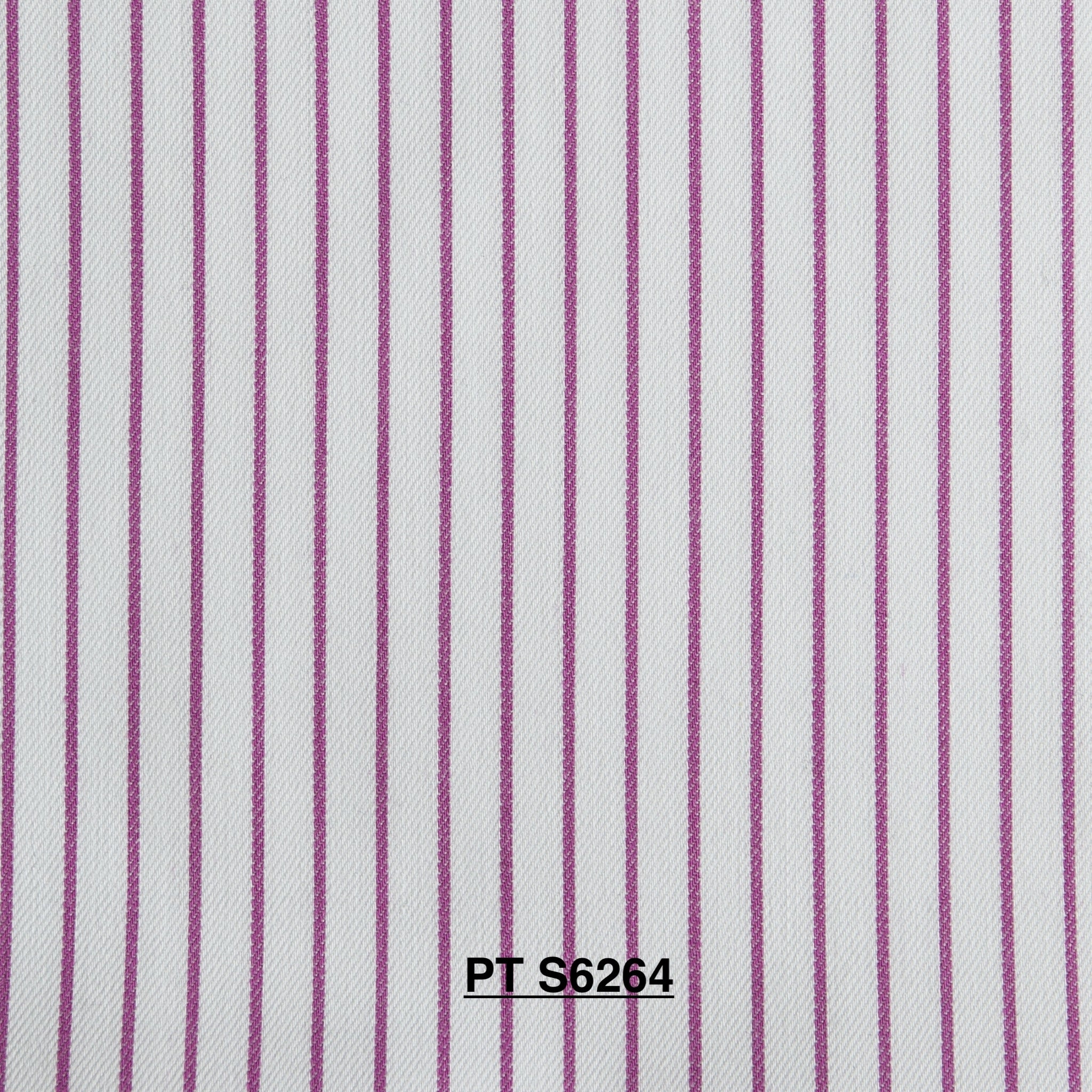 S6264/N3-34572 White with Pink Stripe Fine Giza Cotton Shirting Fabric