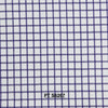 S6267/N3-34575 White with Dark Purple Check Fine Giza Cotton Shirting Fabric