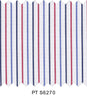 S6270/N3-34428 White with Red, Blue and Dark Blue Stripe Fine Giza Cotton Shirting Fabric