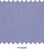 S6287/N3-34445 Blue with Red Check Fine Giza Cotton Shirting Fabric