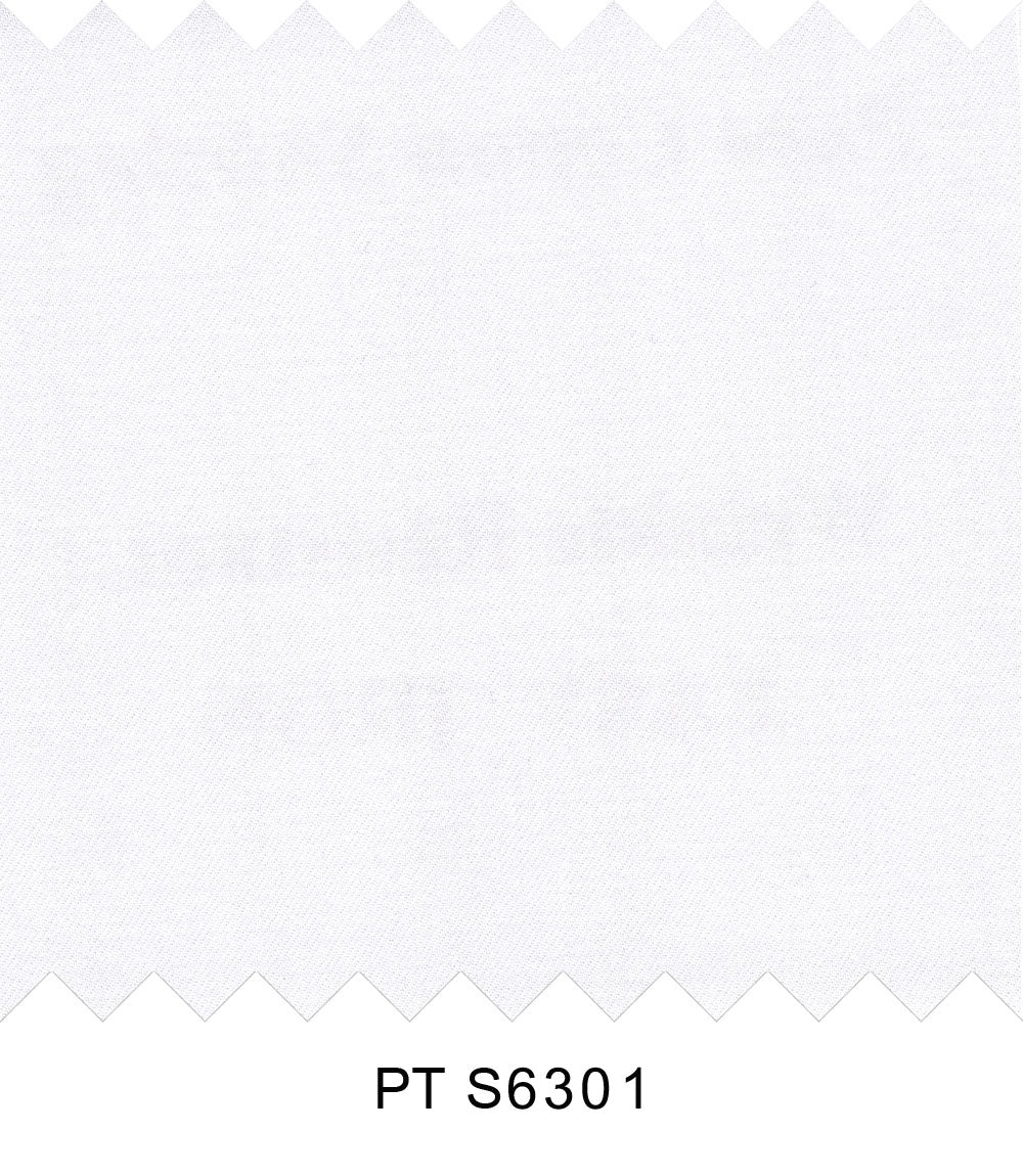 S6301/N3-34377 White Solid Fine Giza Cotton Shirting Fabric