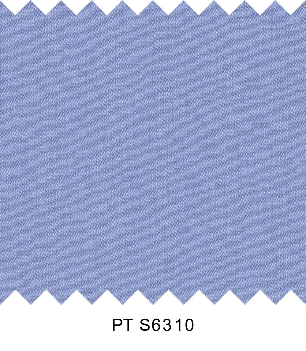 S6310/N3-34374 Blue Solid Fine Giza Cotton Shirting Fabric