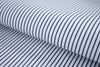 T-545/5734 Fine Cotton Dark Blue Stripe On White Shirting Fabric