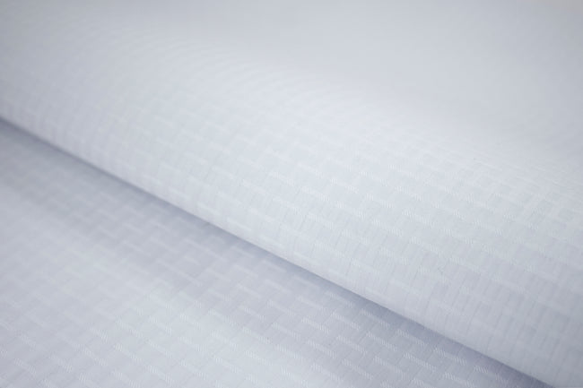 T-593/5923 Fine Cotton Double Tone White Texture Shirting Fabric