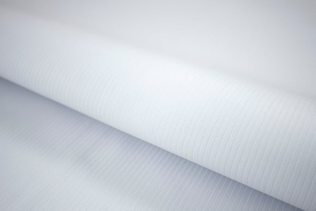 T-596/5926 Fine Cotton White Selfstripes Shirting Fabric