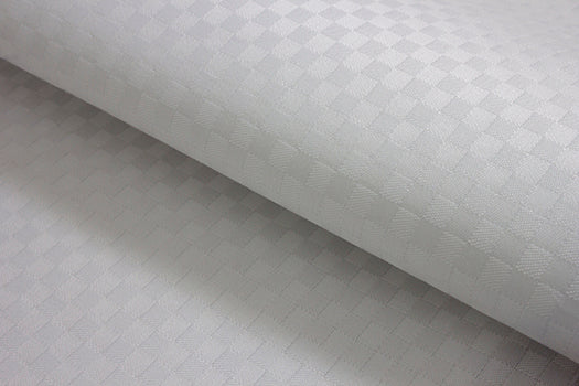 T-615/5772 Fine Cotton White Small Check Shirting Fabric