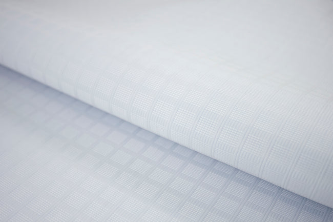 T-617/5943 Fine Cotton Double Tone White Check Shirting Fabric