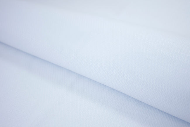 T-618/5944 Fine Cotton Textured White Shirting Fabric