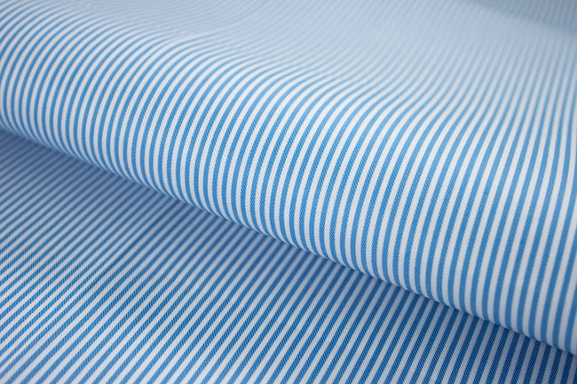 T-626/5775 Fine Cotton Turquoise Stripe Shirting Fabric