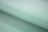 T-628/5777 Fine Cotton Green Stripe Shirting Fabric