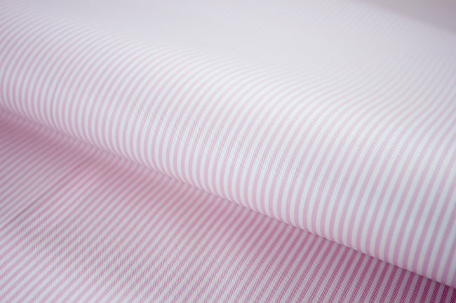 T-631/5780 Fine Cotton Pink Stripe Shirting Fabric