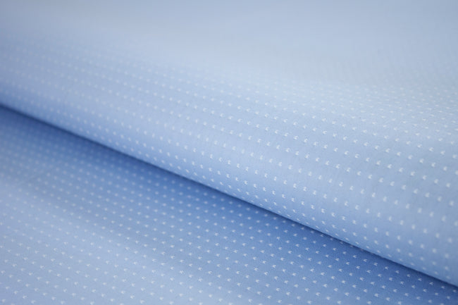 T-640/5786 Fine Cotton Light Blue Texture Shirting Fabric