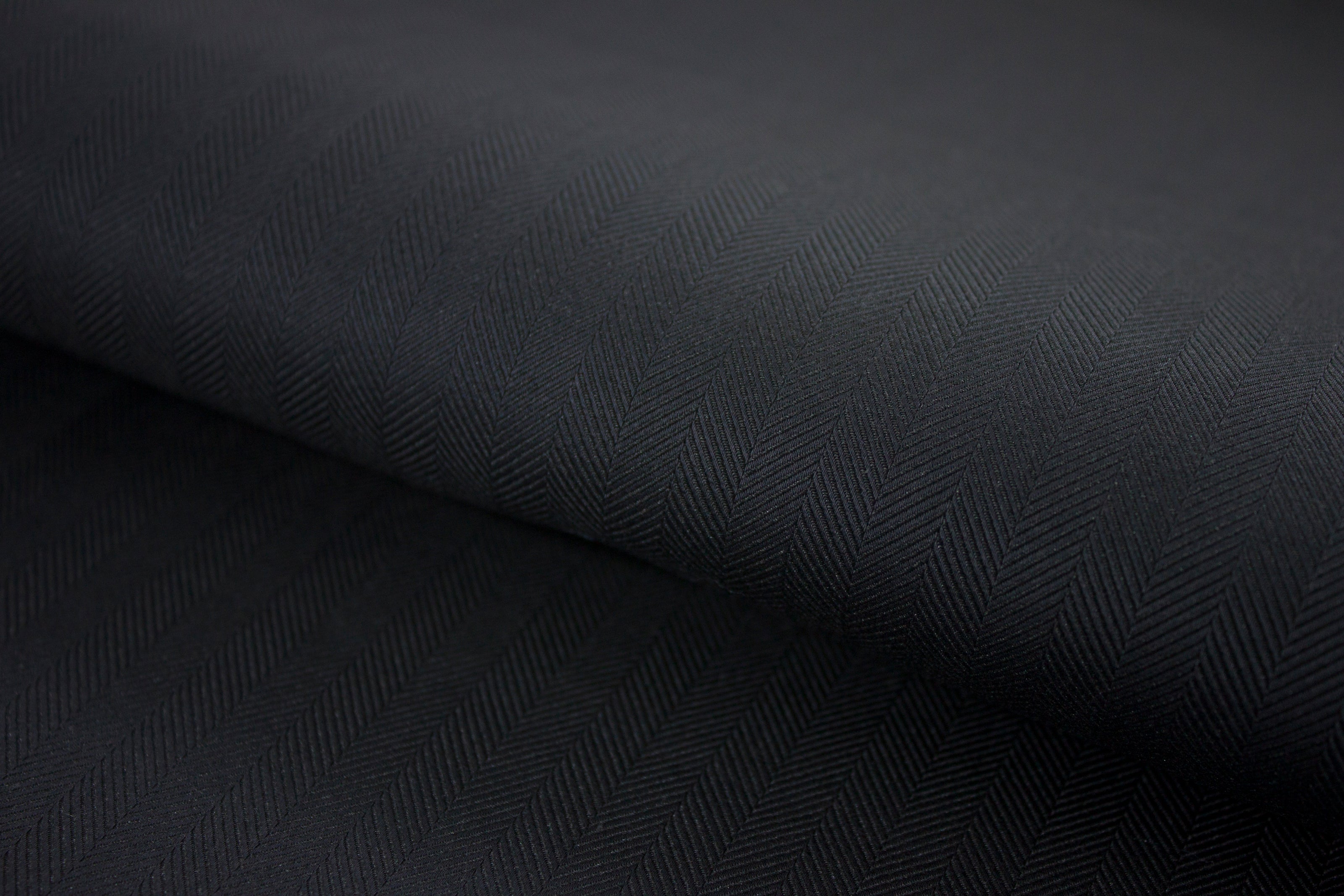 T-658/5795 Fine Cotton Black Herringbone Shirting Fabric