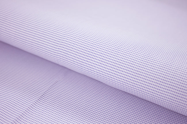 T-672/5801 Fine Cotton Violet Dotted Check Shirting Fabric