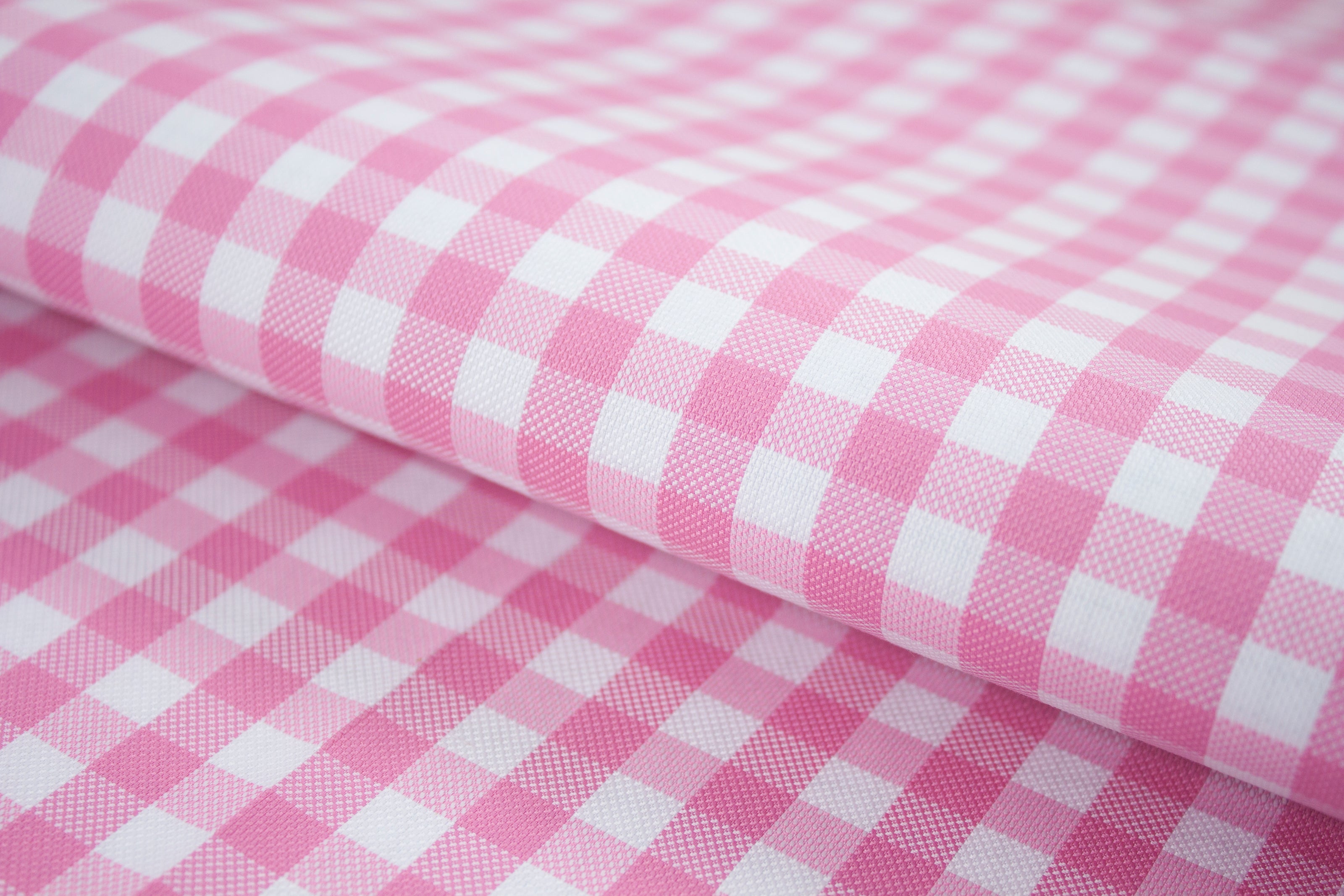 T-761/5813 Fine Cotton Pink And White Check Shirting Fabric