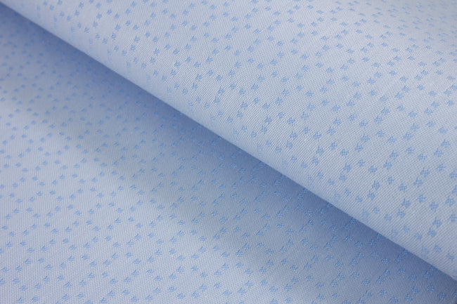 T-772/5820 Fine Cotton Blue Dotted Check Shirting Fabric