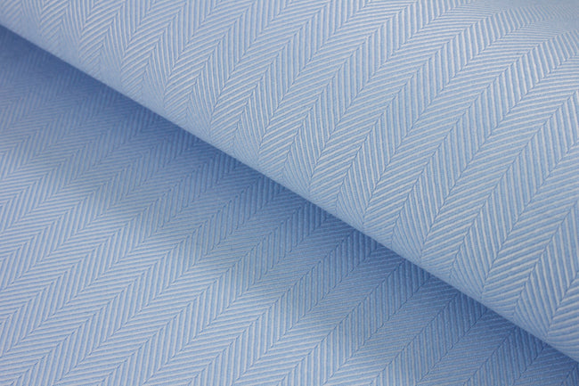 T-773/5821 Fine Cotton Light Blue Herringbone Shirting Fabric