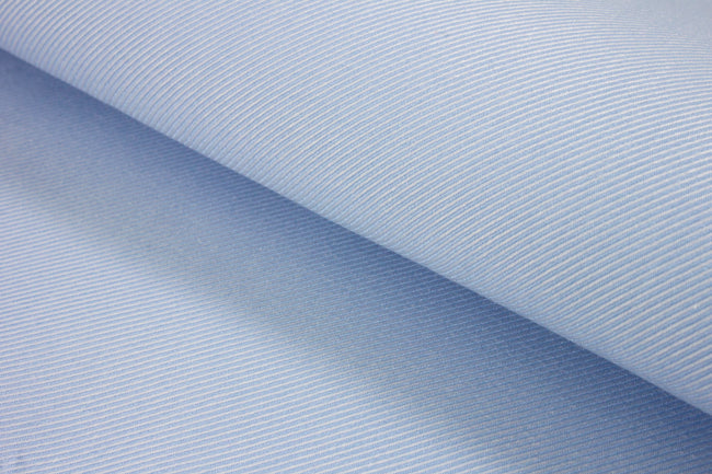 T-774/5822 Fine Cotton Diagonal Baby Blue Shirting Fabric