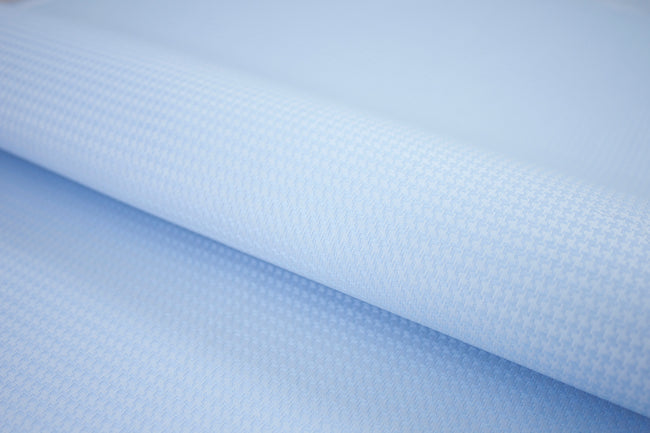 T-777/5969 Fine Cotton Textured Light Blue Shirting Fabric