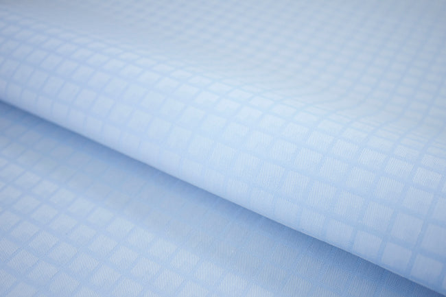 P-701/5869 Fine Cotton Two Tone Blue Checks Shirting Fabric