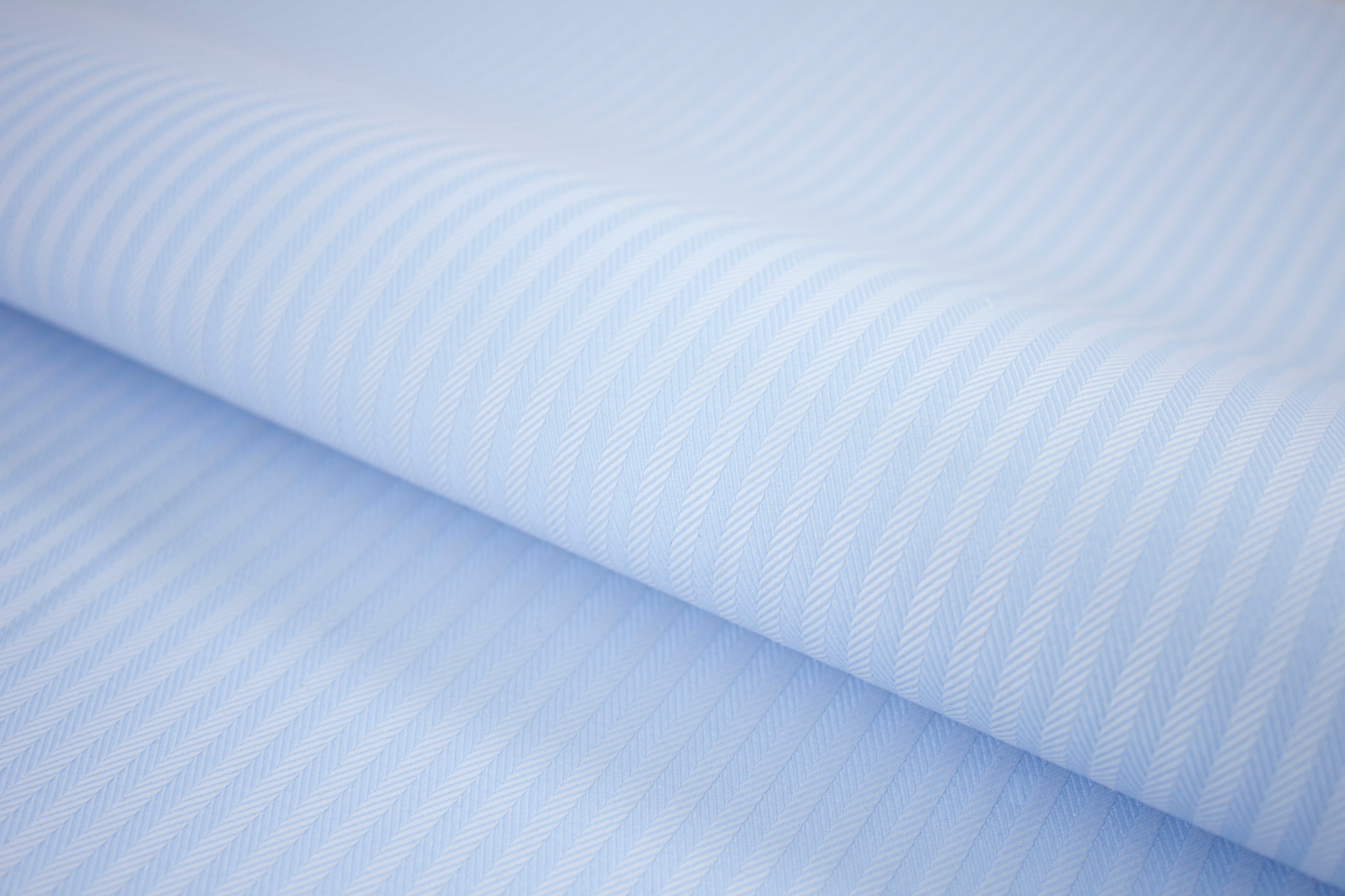 T-786/5975 Fine Cotton Light Blue Herringbone Shirting Fabric