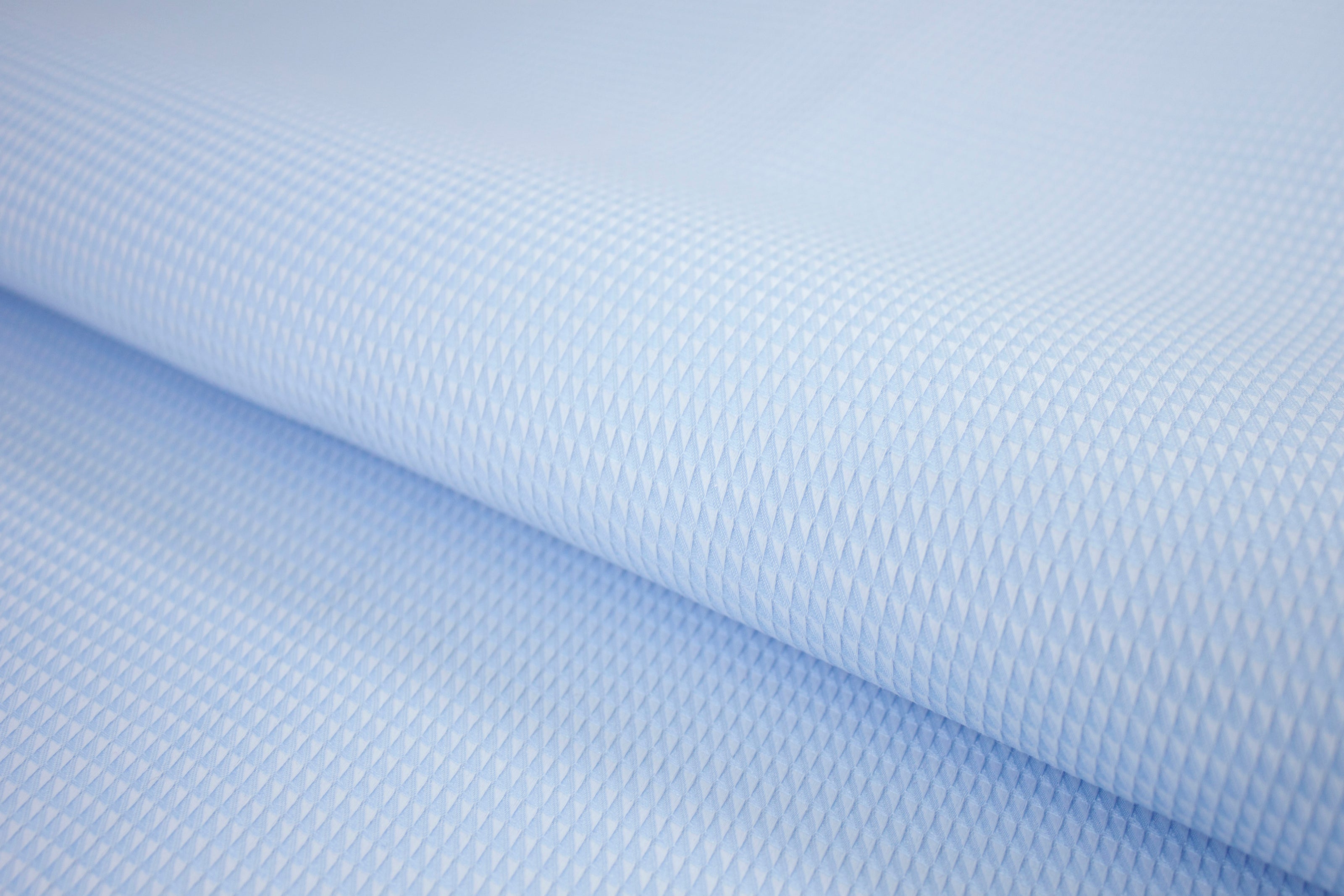 T-805/5834 Fine Cotton Self Tone Light Blue Check Shirting Fabric