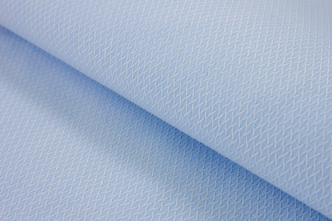 T-806/5835 Fine Cotton Netted Texture Blue Shirting Fabric