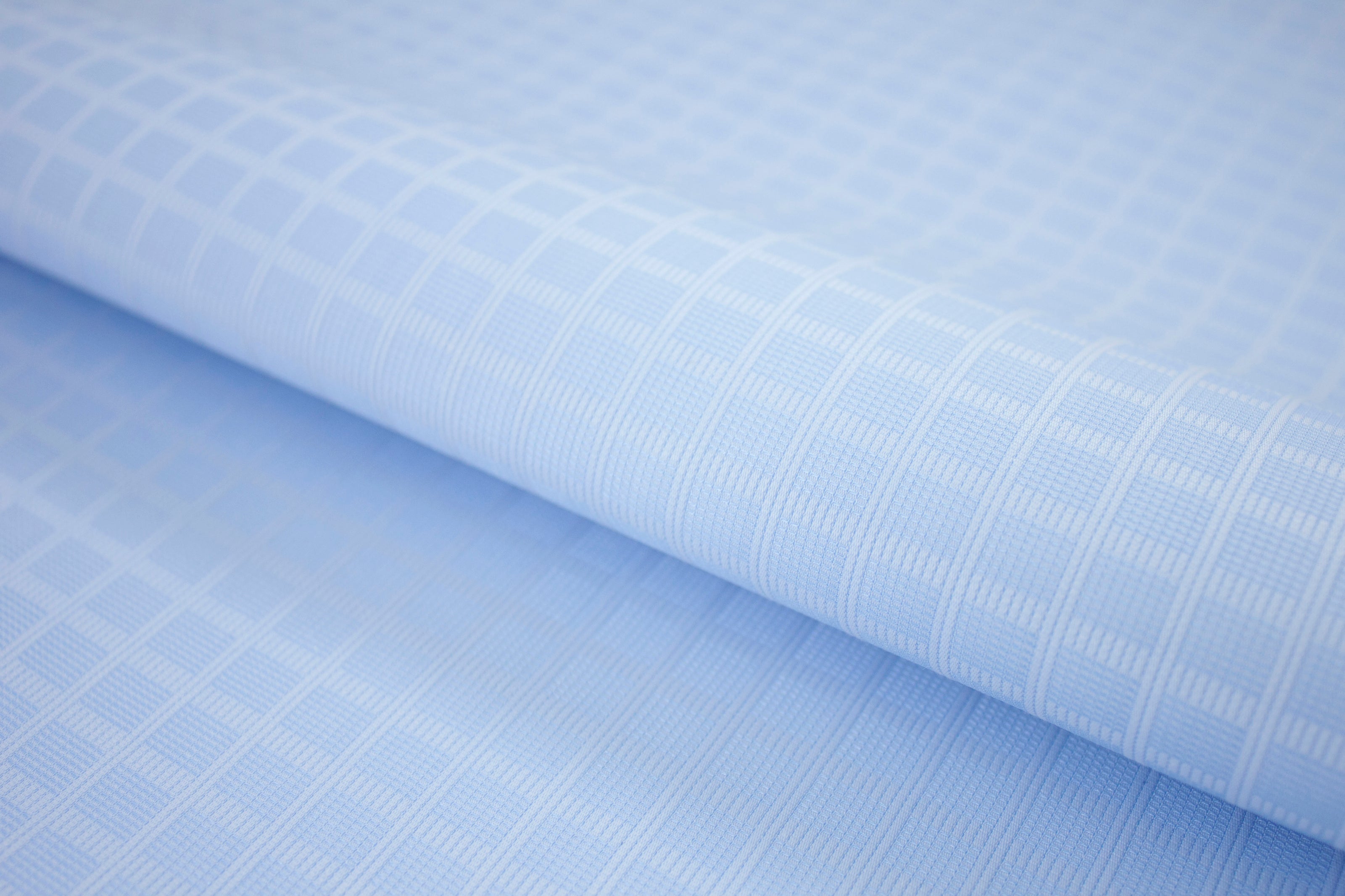 T-807/5985 Fine Cotton Double Tone Blue Checks Shirting Fabric