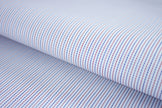 T-813/5988 Fine Cotton Blue and Red Needle Dot Shirting Fabric